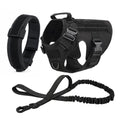 Harnais Tactique Grand Chien avec Laisse et Collier – Pochettes Molle, Berger Allemand et Grandes Races