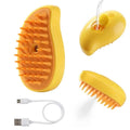 Brosse vapeur 3 en 1 pour animaux de compagnie (1 à 2 pièces) : massage, brossage à la vapeur, spray beauté, démêlage et élimination des poils morts, peigne de toilettage pour chats et chiens