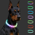 Collier Lumineux Chien, Rechargeable Avec 9 Modes D'Éclairage