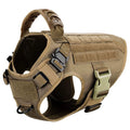 Harnais Tactique Grand Chien avec Laisse et Collier – Pochettes Molle, Berger Allemand et Grandes Races