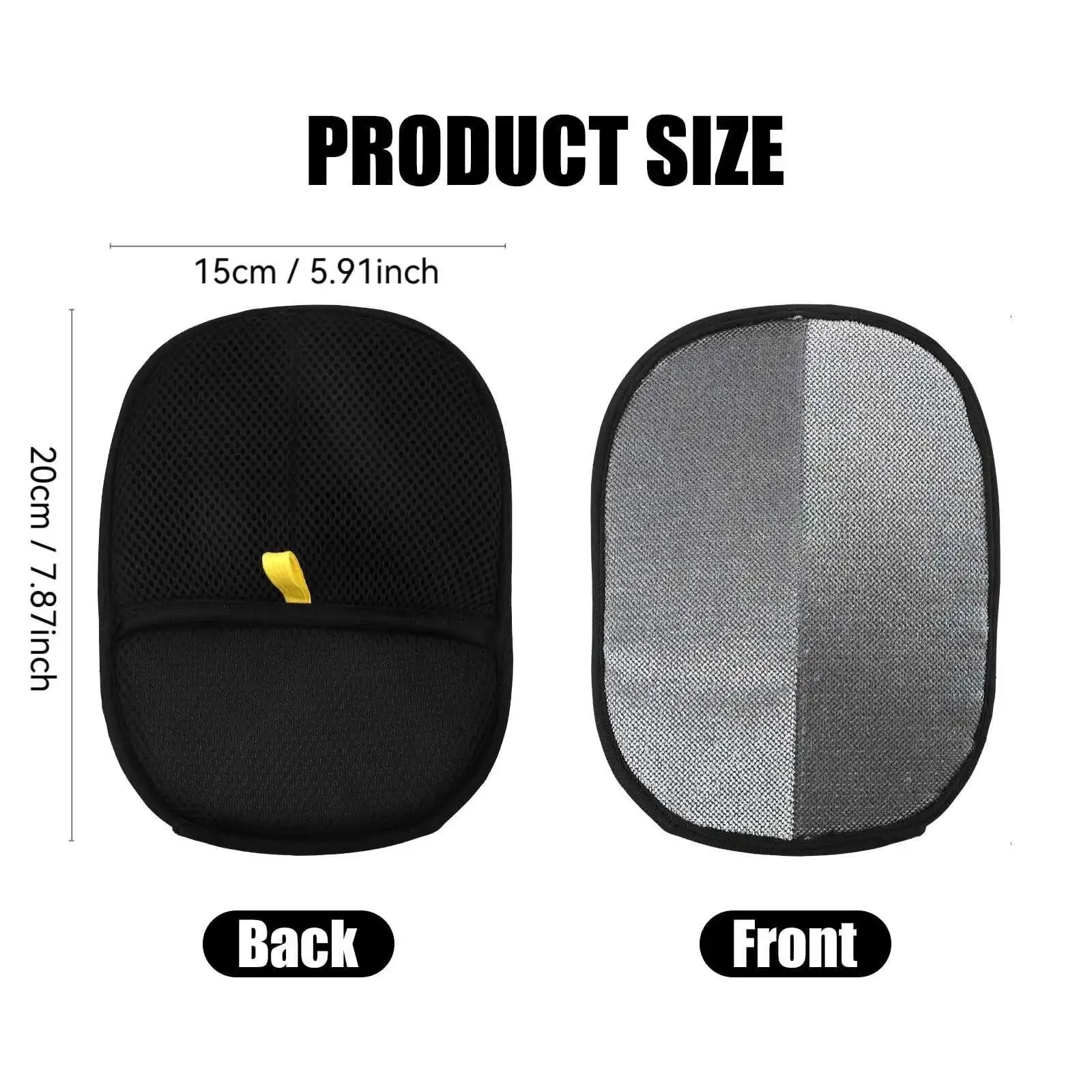 Gants Anti-Poils pour Anima |Gants de Toilettage Réutilisables Double Face pour Chat, Chien, Canapé et Tapis
