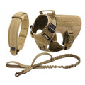 Harnais Tactique Grand Chien avec Laisse et Collier – Pochettes Molle, Berger Allemand et Grandes Races