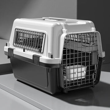 Cage de Transport pour Chat – Sac Portable Anti-Choc pour le Transport de Chats- abreuvoir à eau chat accroché sur la grille