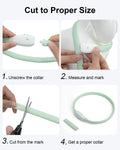 Collier lumineux rechargeable pour chien, facilement ajustable en coupant le tube à la longueur idéale. Convient aux petits, moyens et grands chiens pour une sécurité optimale lors des promenades nocturnes.