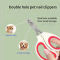 Coupe-griffes chat et petit chiens avec double ouverture calibrée : 2mm pour chat, 3,5mm pour chien.