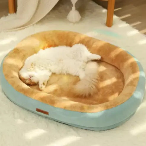 Lit pour Animal de Compagnie Confortable en Peluche Carré – Niche pour Chiot et Chat – Canapé Coussin pour Petits et Moyens Animaux gestionproduitsannimaux