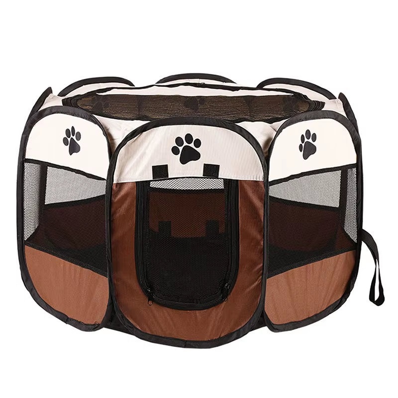 Nid pliable pour chien et chat marron