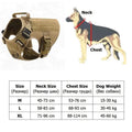 Tableau des tailles harnais tactique chien - comment mesurer cou et poitrine