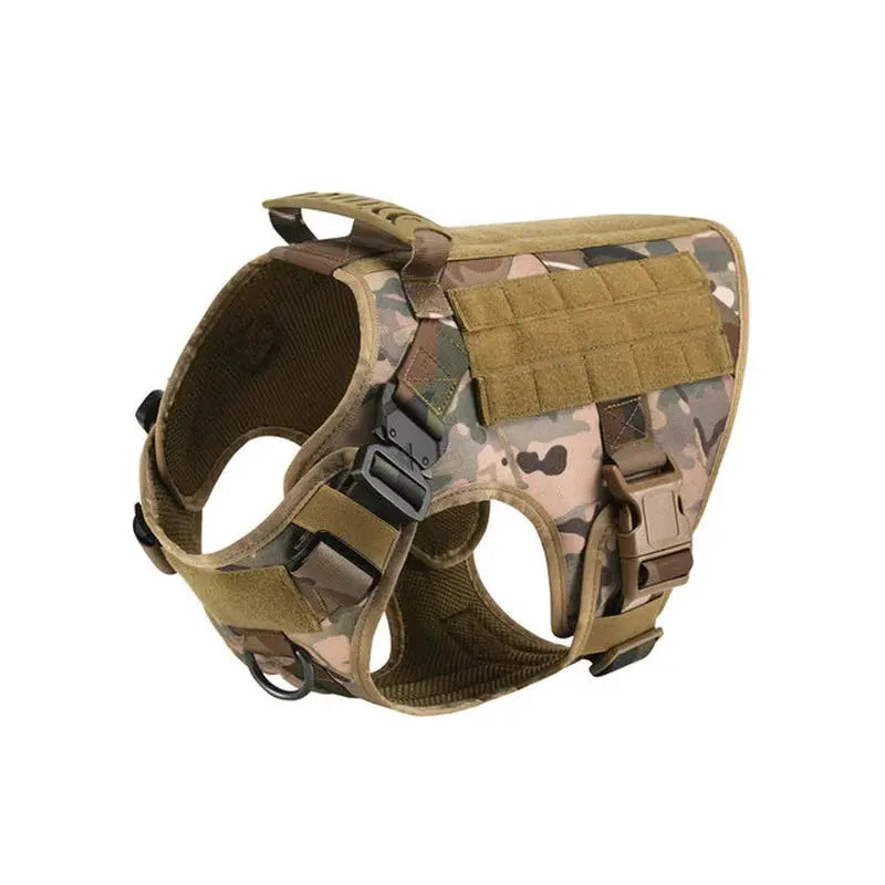 Harnais tactique chien camouflage - coloris.