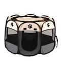 Nid pliable pour chien et chat beige et noir