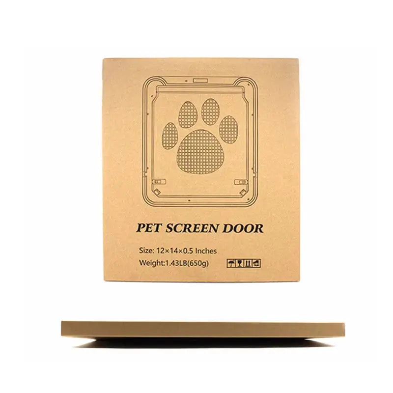 Packaging chatière pour animaux - boîte carton recyclable, poids 650g -indication de taille 12x14x0,5 pouces,  packaging plat.