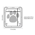 4-Way Lockable Plastic Pet Big Dog Cat Door for Screen Window Safety Flap Gates Pet Tunnel Dog Fence Free Access Door for Home