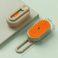 Brosse vapeur 3 en 1 pour animaux de compagnie (1 à 2 pièces) : massage, brossage à la vapeur, spray beauté, démêlage et élimination des poils morts, peigne de toilettage pour chats et chiens
