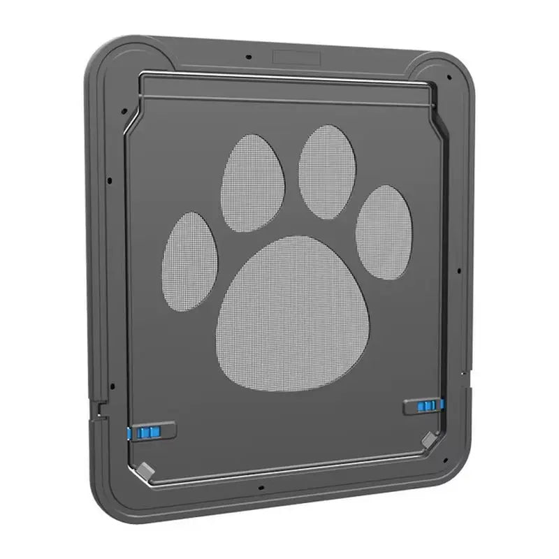 4-Way Lockable Plastic Pet Big Dog Cat Door for Screen Window Safety Flap Gates Pet Tunnel Dog Fence Free Access Door for Home