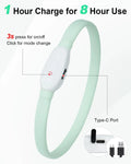 Collier Lumineux Chien, Rechargeable Avec 9 Modes D'Éclairage
